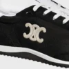 Racer Sneaker in Nylon, Suede Calfskin and Calfskin Racer Sneaker in Nylon, Suede Calfskin and Calfskin