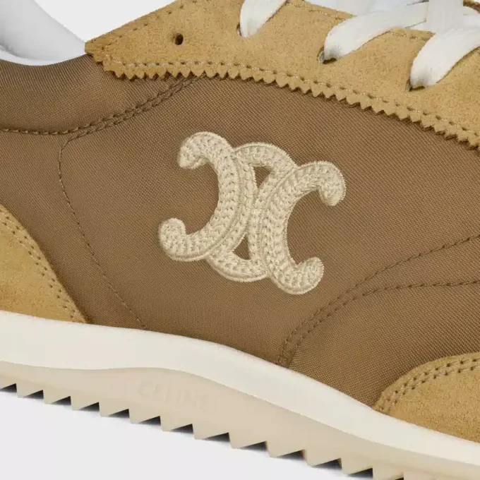 Racer Sneaker in Nylon, Suede Calfskin and Calfskin Racer Sneaker in Nylon, Suede Calfskin and Calfskin