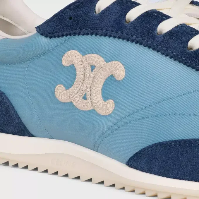 Racer Sneaker in Nylon, Suede Calfskin and Calfskin Racer Sneaker in Nylon, Suede Calfskin and Calfskin