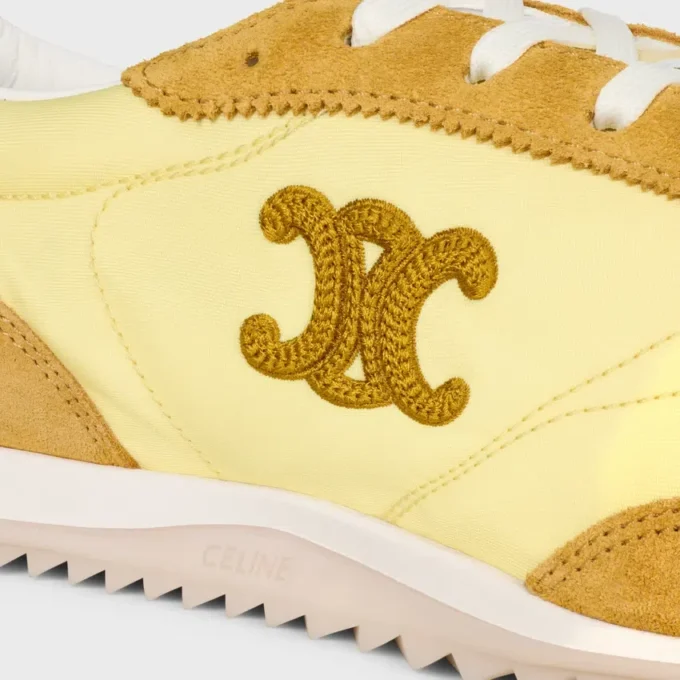 Racer Sneaker in Nylon, Suede Calfskin and Calfskin Racer Sneaker in Nylon, Suede Calfskin and Calfskin