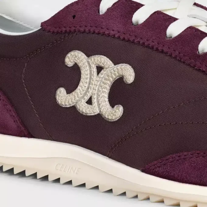 Racer Sneaker in Nylon, Suede Calfskin and Calfskin Racer Sneaker in Nylon, Suede Calfskin and Calfskin