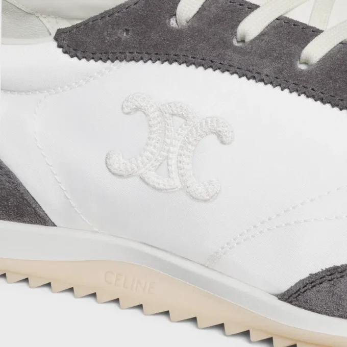 Racer Sneaker in Nylon, Suede Calfskin and Calfskin Racer Sneaker in Nylon, Suede Calfskin and Calfskin