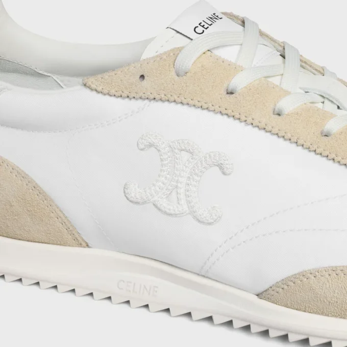 Racer Sneaker in Nylon, Suede Calfskin and Calfskin Racer Sneaker in Nylon, Suede Calfskin and Calfskin