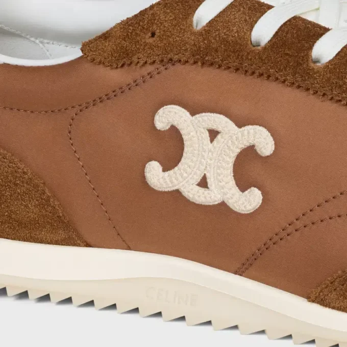 Racer Sneaker in Nylon, Suede Calfskin and Calfskin Racer Sneaker in Nylon, Suede Calfskin and Calfskin