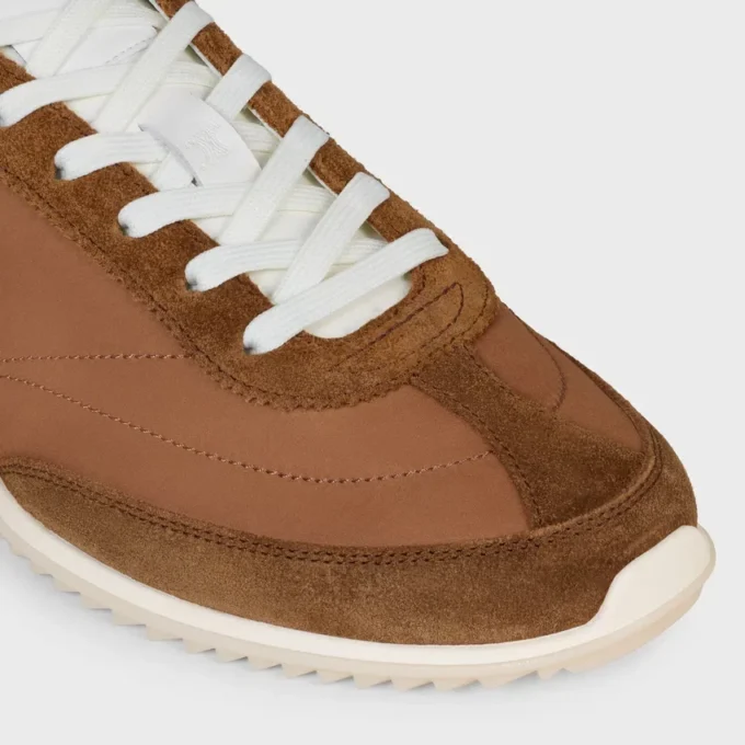 Racer Sneaker in Nylon, Suede Calfskin and Calfskin Racer Sneaker in Nylon, Suede Calfskin and Calfskin