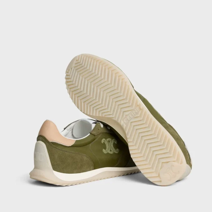 Racer Sneaker in Nylon, Suede Calfskin and Calfskin Racer Sneaker in Nylon, Suede Calfskin and Calfskin