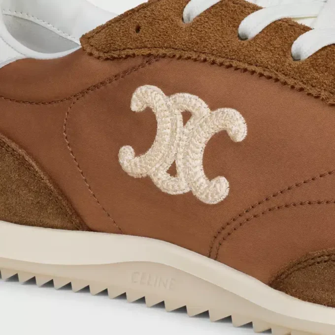 Racer Sneaker in Nylon, Suede Calfskin and Calfskin Racer Sneaker in Nylon, Suede Calfskin and Calfskin