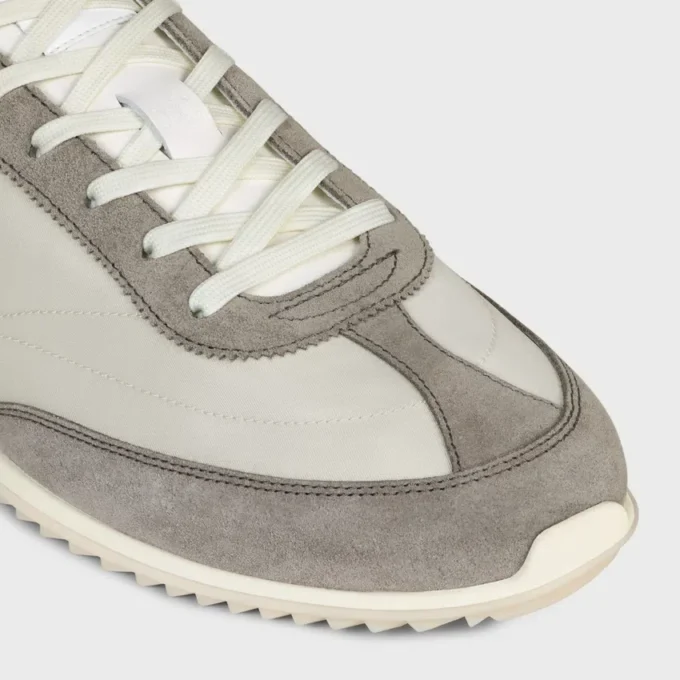 Racer Sneaker in Nylon, Suede Calfskin and Calfskin Racer Sneaker in Nylon, Suede Calfskin and Calfskin