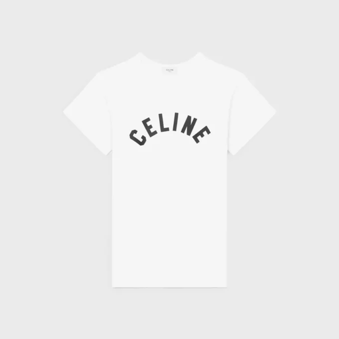 Regular T-Shirt in Ribbed Cotton Jersey Regular T-Shirt in Ribbed Cotton Jersey