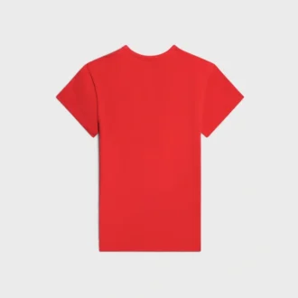 Regular T-Shirt in Ribbed Cotton Jersey