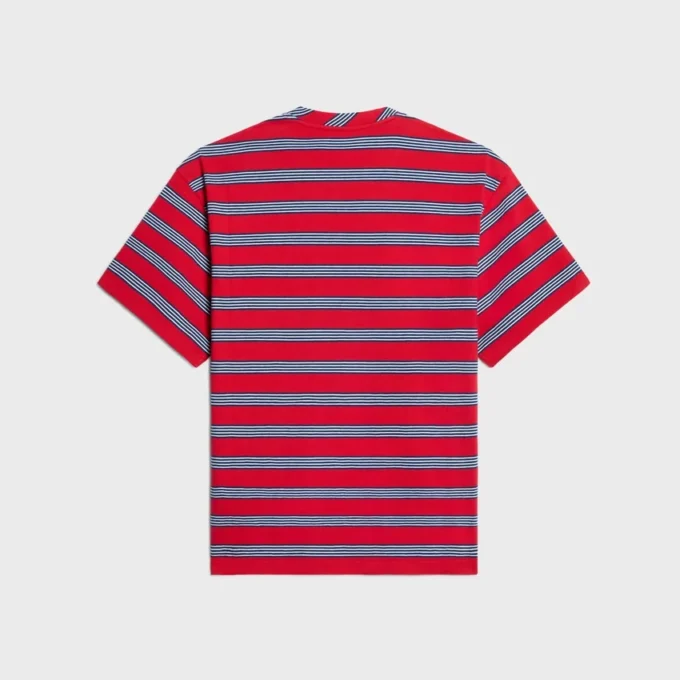 Regular T-Shirt in Striped Cotton Jersey Regular T-Shirt in Striped Cotton Jersey