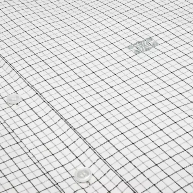 Relaxed Shirt in Checked Cotton Twill Relaxed Shirt in Checked Cotton Twill