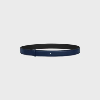 Reversible Strap 25Mm in Smooth and Grained Calfskin