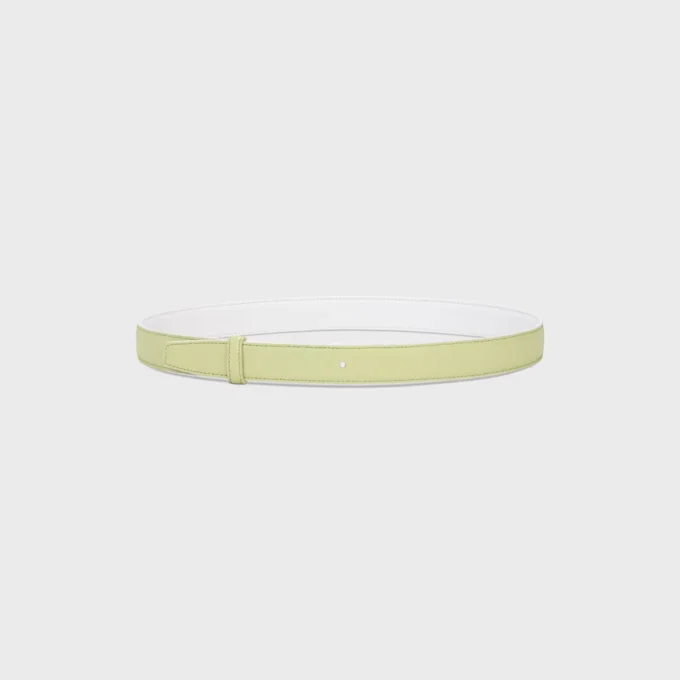 Reversible Strap 25Mm in Smooth and Grained Calfskin
