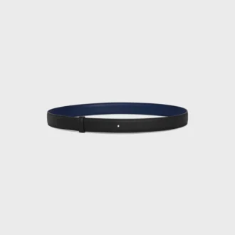 Reversible Strap 25Mm in Smooth and Grained Calfskin