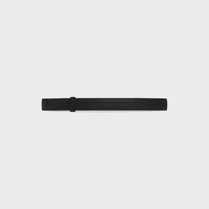 Reversible Strap 25Mm in Smooth and Grained Calfskin