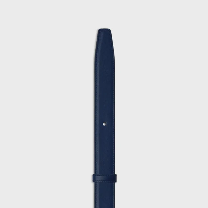 Reversible Strap 25Mm in Smooth and Grained Calfskin