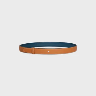 Reversible Strap 25Mm in Taurillon and Natural Calfskin
