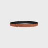 Reversible Strap 25Mm in Taurillon and Natural Calfskin Reversible Strap 25Mm in Taurillon and Natural Calfskin