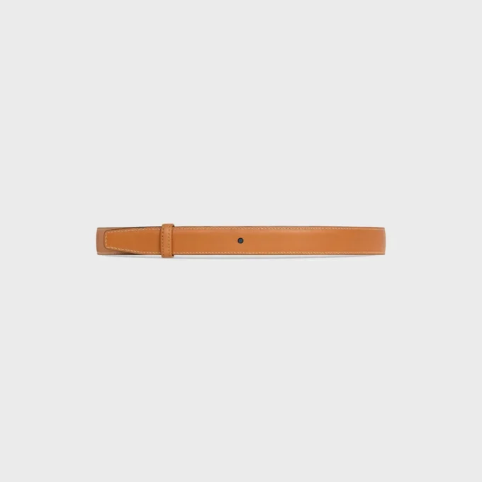 Reversible Strap 25Mm in Taurillon and Natural Calfskin Reversible Strap 25Mm in Taurillon and Natural Calfskin