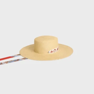 Ribbon Hat in Straw