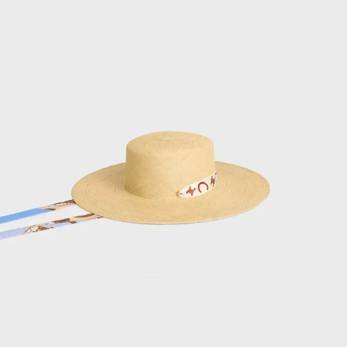 Ribbon Hat in Straw Ribbon Hat in Straw