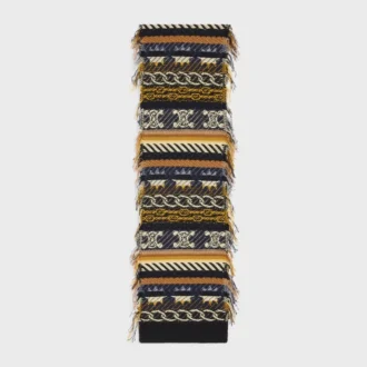 Scarf in Jacquard Cashmere