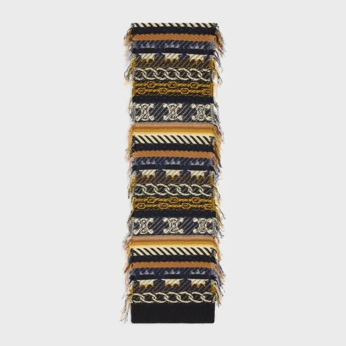 Scarf in Jacquard Cashmere Scarf in Jacquard Cashmere