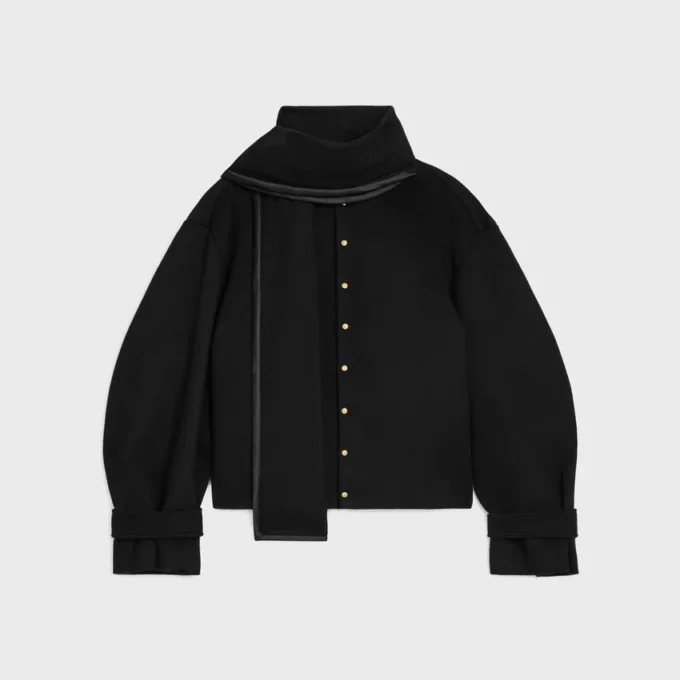 Scarf Jacket in Wool Cloth