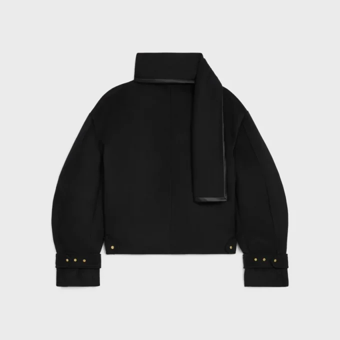 Scarf Jacket in Wool Cloth