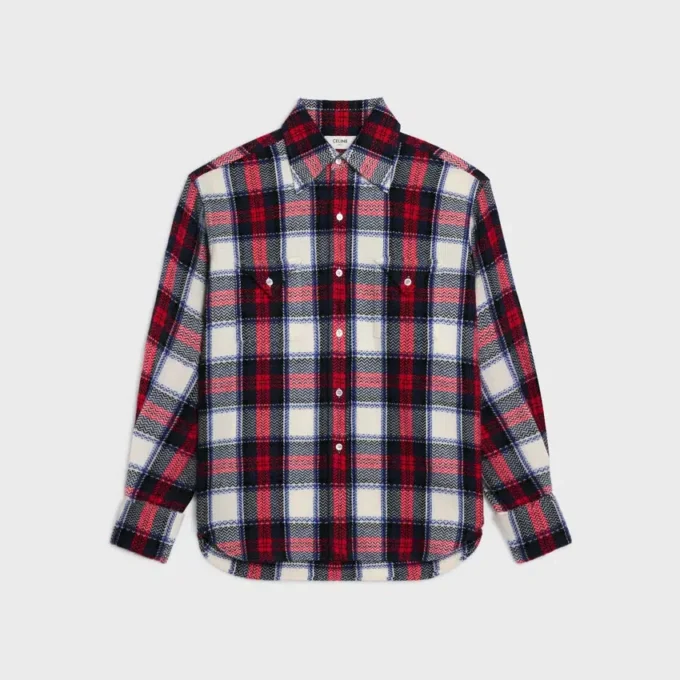 Shirt in Checked Cashmere Shirt in Checked Cashmere