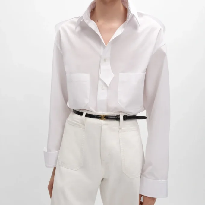 Shirt in Cotton Poplin