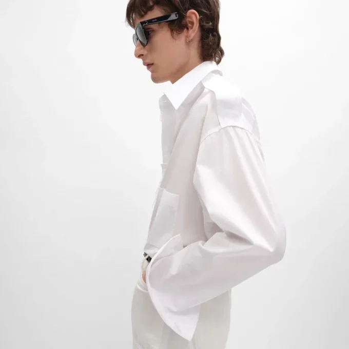 Shirt in Cotton Poplin