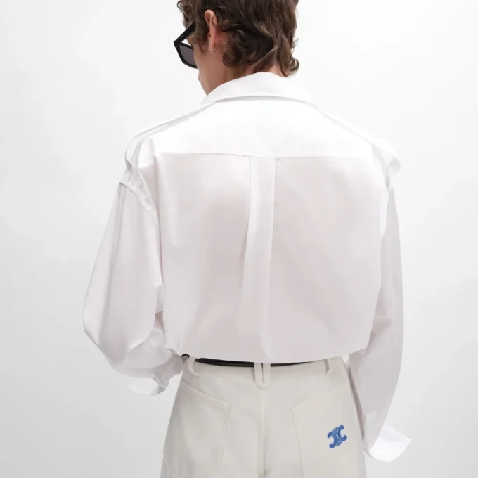 Shirt in Cotton Poplin