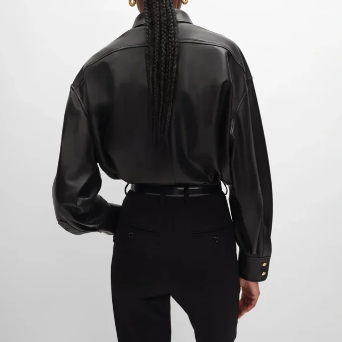 Shirt in Soft Lambskin