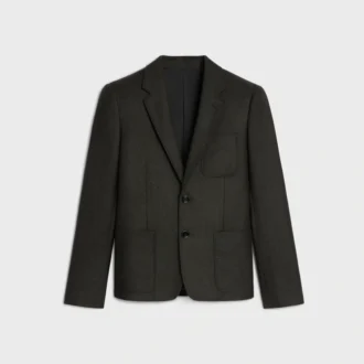 Short Jacket in Cashmere Flannel