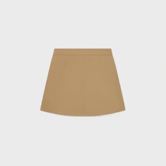 Short Skirt in Cotton Gabardine