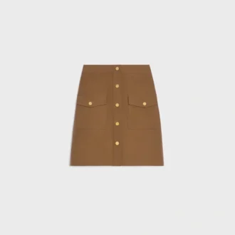 Short Skirt in Cotton Twill