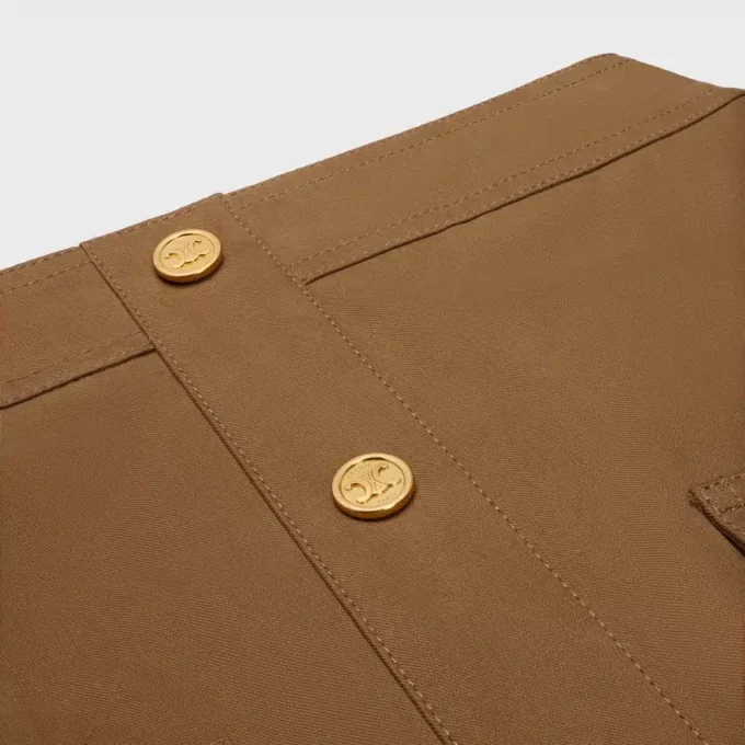 Short Skirt in Cotton Twill