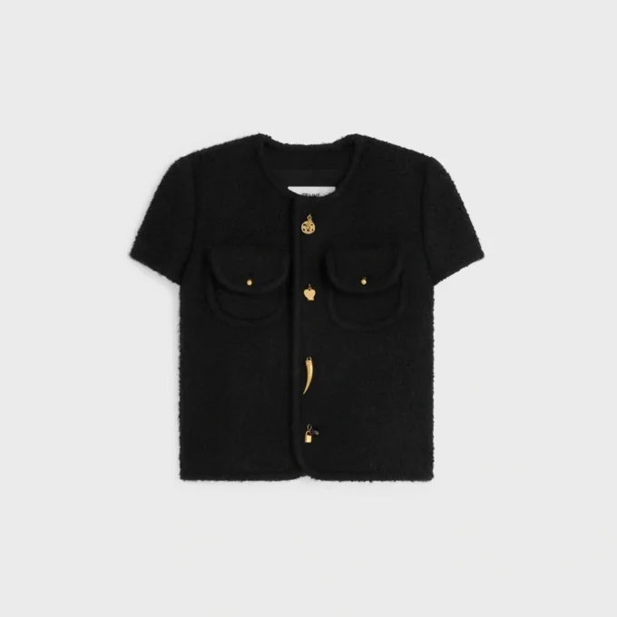 Short-Sleeved Jacket in Cashmere and Wool Natta Short-Sleeved Jacket in Cashmere and Wool Natta