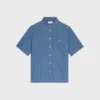 Short-Sleeved Shirt in Cotton Denim Short-Sleeved Shirt in Cotton Denim
