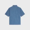 Short-Sleeved Shirt in Cotton Denim Short-Sleeved Shirt in Cotton Denim