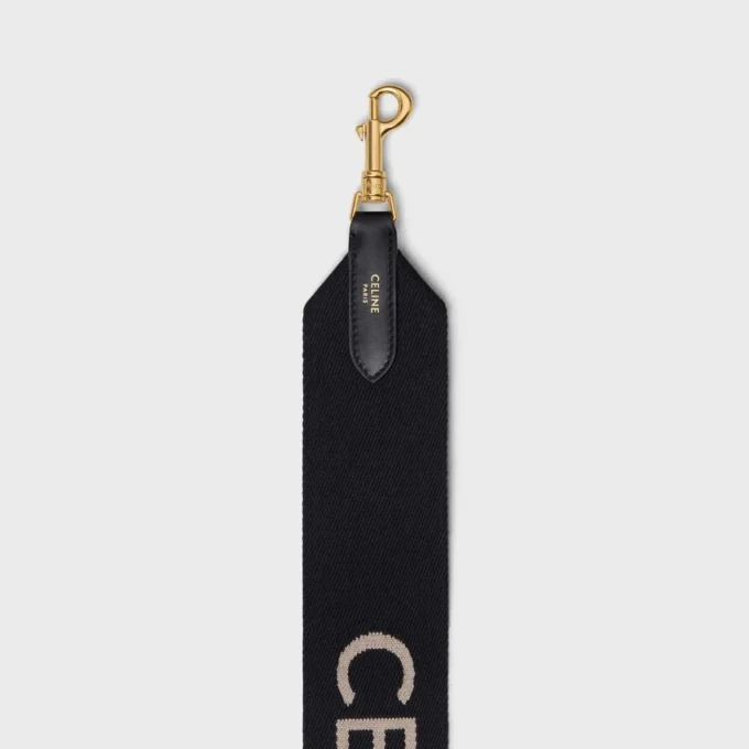 Short Strap in Wool with Celine Jacquard Short Strap in Wool with Celine Jacquard