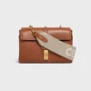 Short Strap in Wool with Celine Jacquard with Gold Finishing Short Strap in Wool with Celine Jacquard with Gold Finishing