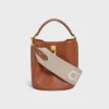 Short Strap in Wool with Celine Jacquard with Gold Finishing Short Strap in Wool with Celine Jacquard with Gold Finishing