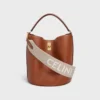 Short Strap in Wool with Celine Jacquard with Gold Finishing Short Strap in Wool with Celine Jacquard with Gold Finishing