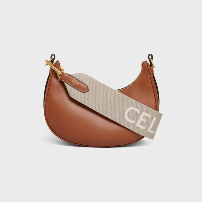 Short Strap in Wool with Celine Jacquard with Gold Finishing Short Strap in Wool with Celine Jacquard with Gold Finishing