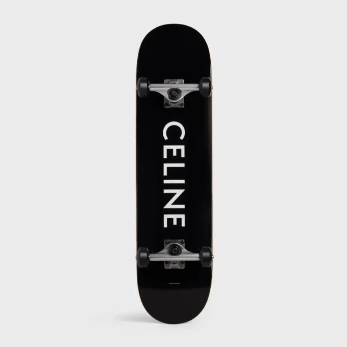 Skateboard Celine Logo Print
