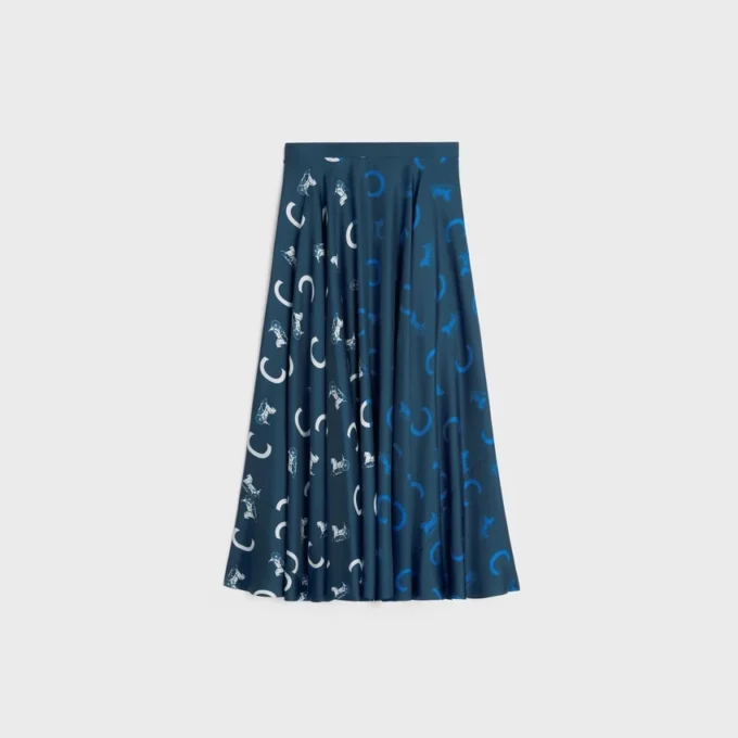 Skirt in Silk Twill Skirt in Silk Twill