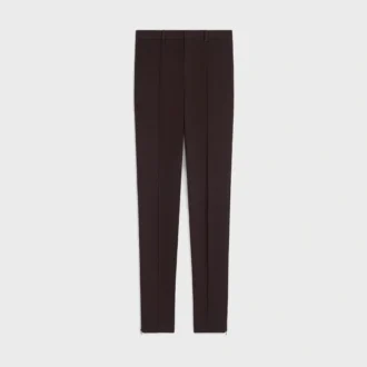 Slim Trousers in Stretch Wool Gabardine
